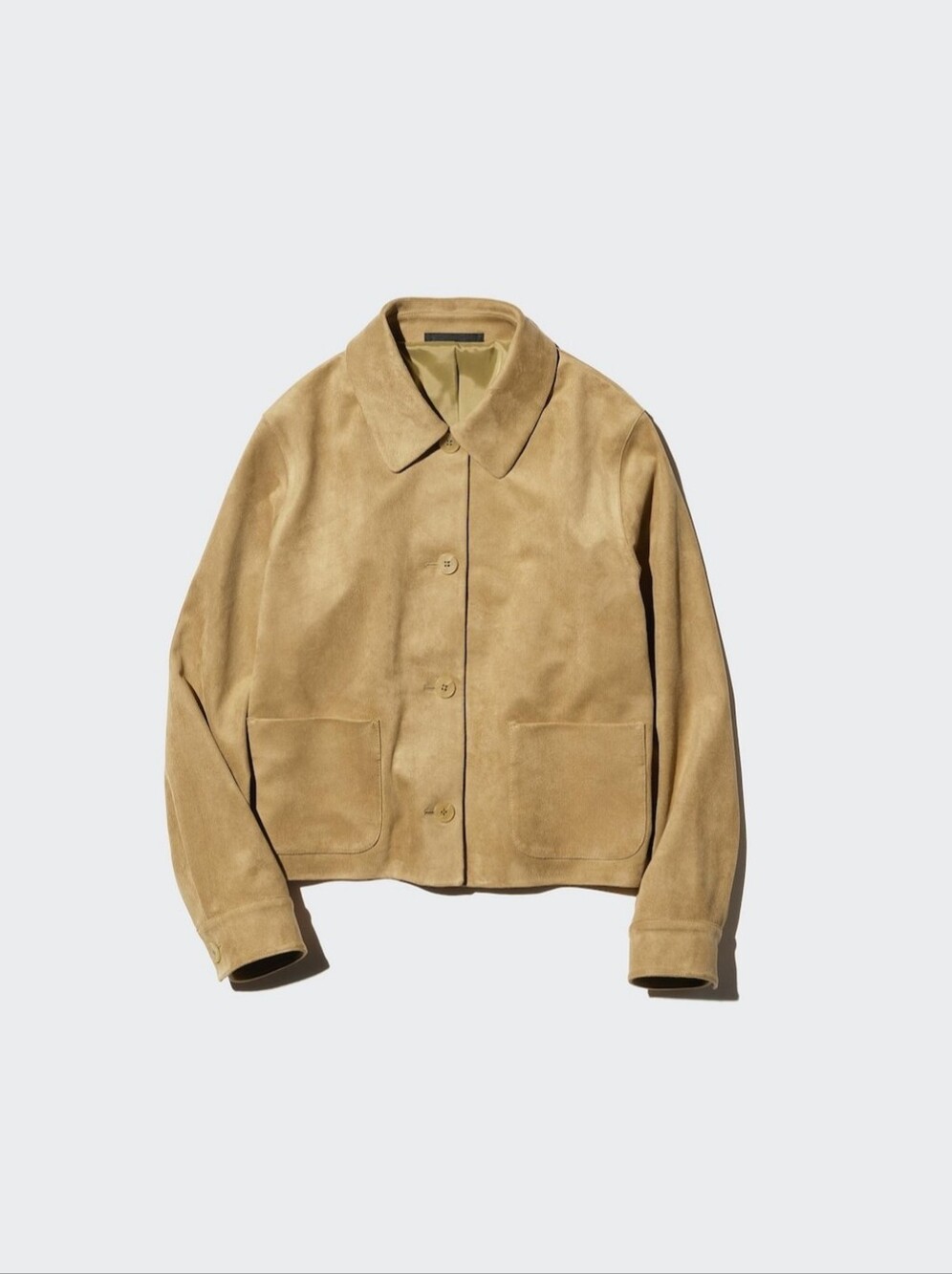 Uniqlo Soft Brushed - Suede Look- Short Jacket Size L